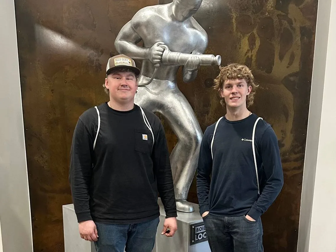 two student welders 